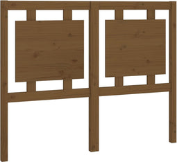 vidaXL - Hoofdbord - 125,5x4x100 - cm - massief - grenenhout - honingbruin