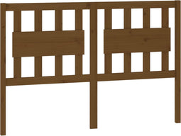 vidaXL - Hoofdbord - 125,5x4x100 - cm - massief - grenenhout - honingbruin