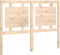 vidaXL - Hoofdbord - 125,5x4x100 - cm - massief - grenenhout