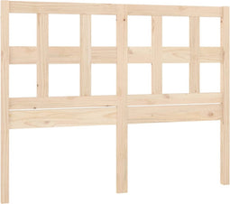 vidaXL - Hoofdbord - 125,5x4x100 - cm - massief - grenenhout