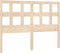vidaXL - Hoofdbord - 125,5x4x100 - cm - massief - grenenhout