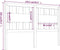 vidaXL - Hoofdbord - 125,5x4x100 - cm - massief - grenenhout