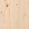 vidaXL - Hoofdbord - 125,5x4x100 - cm - massief - grenenhout
