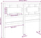 vidaXL - Hoofdbord - 125,5x4x100 - cm - massief - grenenhout - honingbruin