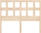 vidaXL - Hoofdbord - 125,5x4x100 - cm - massief - grenenhout