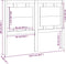vidaXL - Hoofdbord - 125,5x4x100 - cm - massief - grenenhout