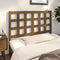 vidaXL - Hoofdbord - 125,5x4x100 - cm - massief - grenenhout - honingbruin