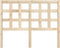 vidaXL - Hoofdbord - 125,5x4x100 - cm - massief - grenenhout