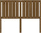 vidaXL - Hoofdbord - 125,5x4x100 - cm - massief - grenenhout - honingbruin