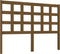 vidaXL - Hoofdbord - 125,5x4x100 - cm - massief - grenenhout - honingbruin