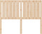 vidaXL - Hoofdbord - 125,5x4x100 - cm - massief - grenenhout