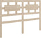 vidaXL - Hoofdbord - 125,5x4x100 - cm - massief - grenenhout