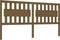 vidaXL - Hoofdbord - 125,5x4x100 - cm - massief - grenenhout - honingbruin