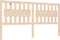 vidaXL - Hoofdbord - 125,5x4x100 - cm - massief - grenenhout