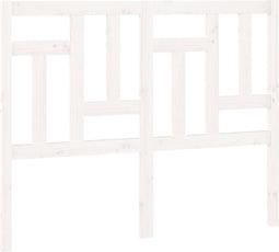 vidaXL - Hoofdbord - 125,5x4x100 - cm - massief - grenenhout - wit