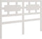 vidaXL - Hoofdbord - 125,5x4x100 - cm - massief - grenenhout - wit