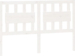 vidaXL - Hoofdbord - 125,5x4x100 - cm - massief - grenenhout - wit