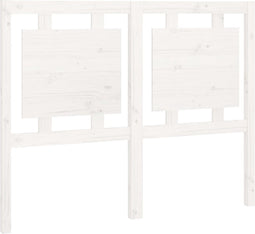vidaXL - Hoofdbord - 125,5x4x100 - cm - massief - grenenhout - wit
