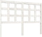 vidaXL - Hoofdbord - 125,5x4x100 - cm - massief - grenenhout - wit