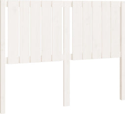 vidaXL - Hoofdbord - 125,5x4x100 - cm - massief - grenenhout - wit