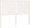 vidaXL - Hoofdbord - 125,5x4x100 - cm - massief - grenenhout - wit