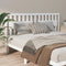 vidaXL - Hoofdbord - 125,5x4x100 - cm - massief - grenenhout - wit