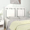vidaXL - Hoofdbord - 125,5x4x100 - cm - massief - grenenhout - wit