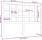 vidaXL - Hoofdbord - 125,5x4x100 - cm - massief - grenenhout - wit