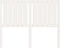 vidaXL - Hoofdbord - 125,5x4x100 - cm - massief - grenenhout - wit
