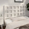 vidaXL - Hoofdbord - 125,5x4x100 - cm - massief - grenenhout - wit