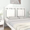 vidaXL - Hoofdbord - 125,5x4x100 - cm - massief - grenenhout - wit