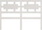 vidaXL - Hoofdbord - 125,5x4x100 - cm - massief - grenenhout - wit