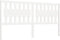 vidaXL - Hoofdbord - 125,5x4x100 - cm - massief - grenenhout - wit