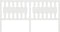 vidaXL - Hoofdbord - 125,5x4x100 - cm - massief - grenenhout - wit