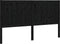 vidaXL - Hoofdbord - 125,5x4x100 - cm - massief - grenenhout - zwart