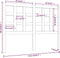 vidaXL - Hoofdbord - 125,5x4x100 - cm - massief - grenenhout - zwart