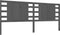 vidaXL - Hoofdbord - 126x4x100 - cm - massief - grenenhout - grijs