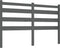vidaXL - Hoofdbord - 126x4x100 - cm - massief - grenenhout - grijs