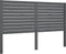 vidaXL - Hoofdbord - 126x4x100 - cm - massief - grenenhout - grijs