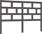 vidaXL - Hoofdbord - 126x4x100 - cm - massief - grenenhout - grijs