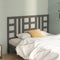 vidaXL - Hoofdbord - 126x4x100 - cm - massief - grenenhout - grijs