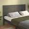 vidaXL - Hoofdbord - 126x4x100 - cm - massief - grenenhout - grijs