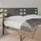 vidaXL - Hoofdbord - 126x4x100 - cm - massief - grenenhout - grijs