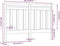 vidaXL - Hoofdbord - 126x4x100 - cm - massief - grenenhout - grijs