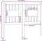 vidaXL - Hoofdbord - 126x4x100 - cm - massief - grenenhout - grijs