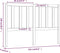 vidaXL - Hoofdbord - 126x4x100 - cm - massief - grenenhout - grijs