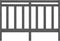 vidaXL - Hoofdbord - 126x4x100 - cm - massief - grenenhout - grijs