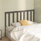 vidaXL - Hoofdbord - 126x4x100 - cm - massief - grenenhout - grijs