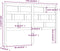 vidaXL - Hoofdbord - 126x4x100 - cm - massief - grenenhout - grijs