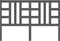 vidaXL - Hoofdbord - 126x4x100 - cm - massief - grenenhout - grijs